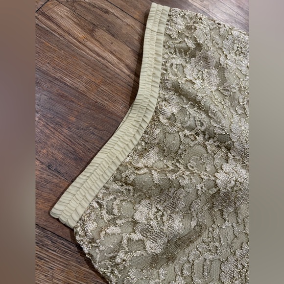 Vintage Theo Miles Gold Lace Pants 90’s Holiday Thanksgiving Christmas NYE - Picture 4 of 5